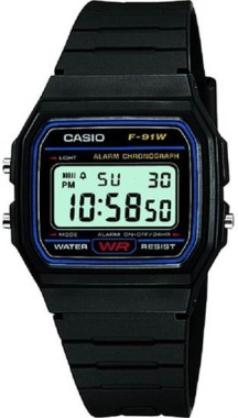 -CASIO-F-91W-1DG-Kol Saati